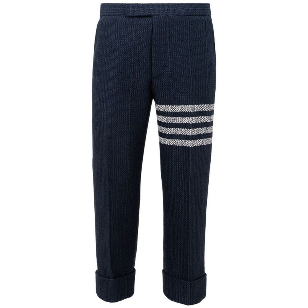 Thom Browne Blue Marabou Casual Men's Pants